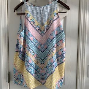 EUC Super Cute Pastel Sleeveless Swing Top XL